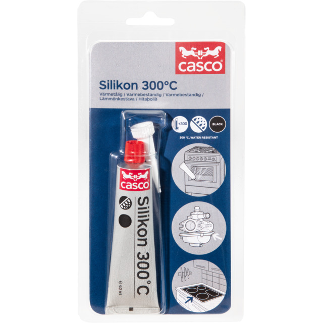 SILIKON 300C SVART 10X40ML 494035 | Beijerbygg Byggmaterial